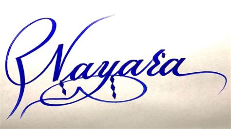 Nayara Name Signature Calligraphy Status How To Draw Cursive