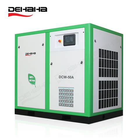 Oil Free Water Inject Lubricated Screw Air Compressor Direct Driven