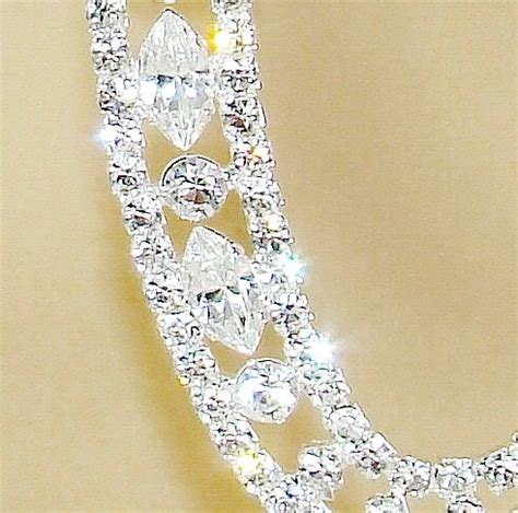 Vintage Swarovski Crystal Monogram Wedding Cake Toppers Couture Bridal