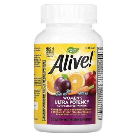 Nature's Way, Alive! Once Daily, Women's Ultra Potency, витамины для ...