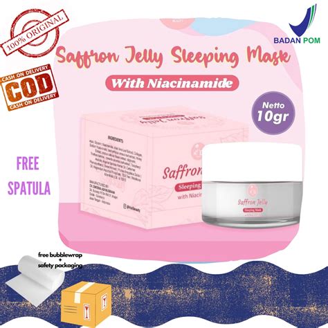 READY Saffron Jelly Sleeping Mask By HIEL BEAUTY BPOM Shopee Malaysia