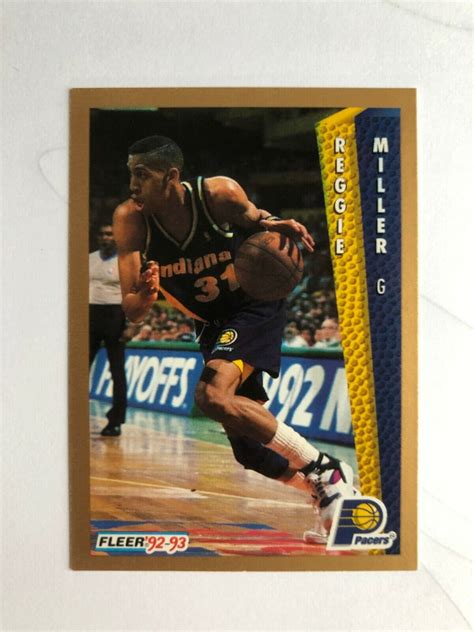 Reggie Miller Fleer Basketball Card Made In Usa Ebay