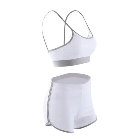 Women Female Sexy Sports Bra Short Suits Set Quick Dry Sport Vest