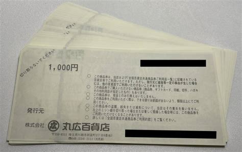 Yahooオークション 全国百貨店共通 商品券 1000円×30枚 30000円分