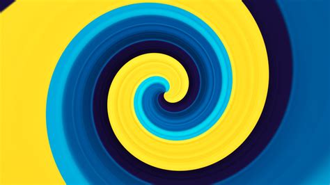 4k Yellow Swirl Cyan Orange Illustration Abstract Blue Digital