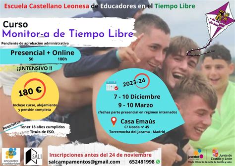 Curso Monitor A De Tiempo Libre Encuentro Y Solidaridad