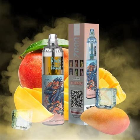 Mango On Ice By RandM TORNADO Disposable Pod 7000 Puffs Si Omar Vape