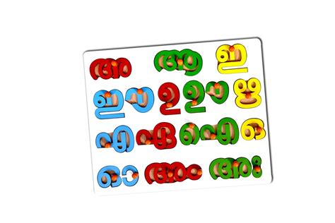 Buy Alphabet Board-Malayalam-Vowels at best price | KidKen Edu Solutions