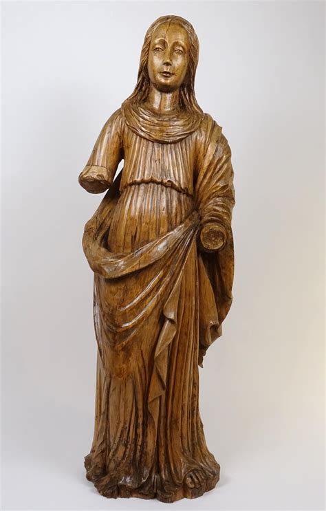 Acquista Scultura Lignea Figura Femminile Fine Xv Secolo