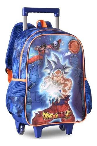 Mochila De Rodinhas Escolar Infantil Dragon Ball Clio