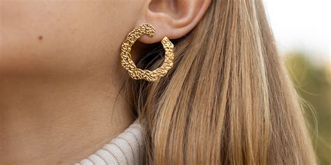 Yael Earrings Gold Plated Steel Zag Bijoux