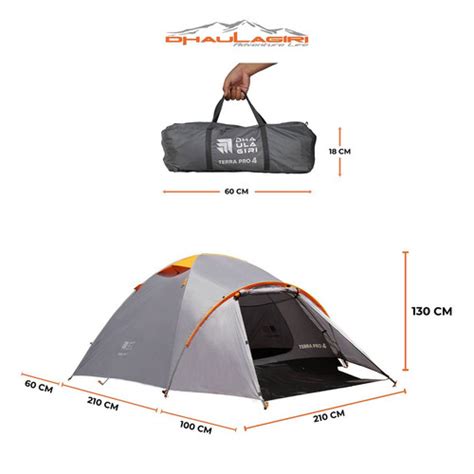 Jual Tenda Camping Dome Double Layer Dhaulagiri Terra Pro Grey