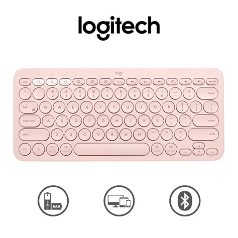 Ripley Teclado Logitech Bluetooth Multidispositivo Inal Mbrico K Rosa