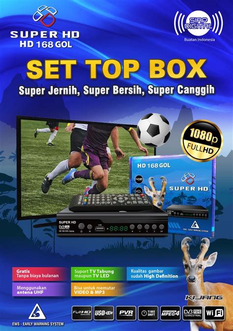 STB Digital Set Top Box Super HD Dvb T2 Tipe Komodo Harimau Kijang