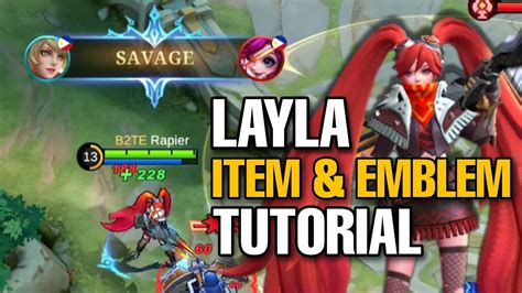 Layla Item And Emblem Tutorial YouTube