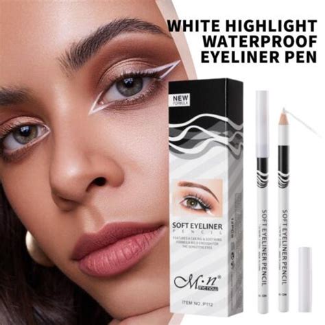 112pcs White Eyeliner Pencil Highlighter Eye Liner Long Lasting Makeup Eye Q3p8 Ebay