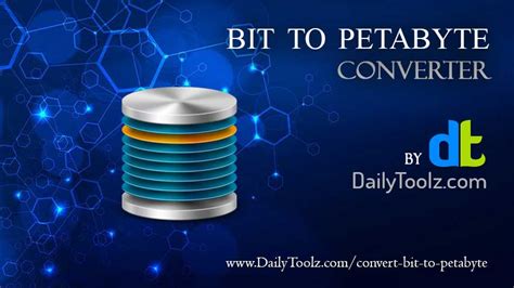 Convert Bit [bit] to Petabyte [PB] - Data Storage Conversion