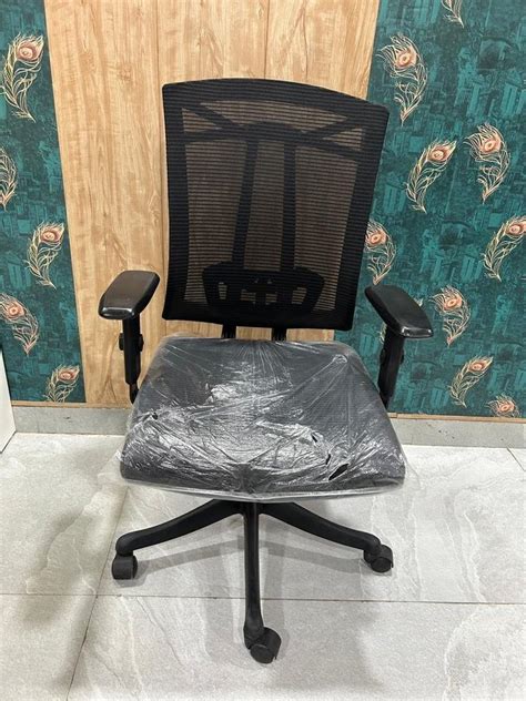 Medium Back Revolving Office Chair Black At Rs 3999 In New Delhi ID