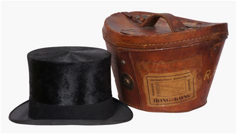 Vintage Silk Top Hat - Leather, HD Png Download - kindpng