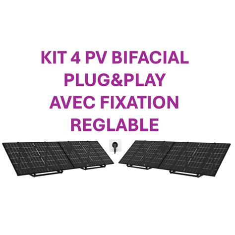 KIT SOLAIRE 2000W BIFACIAL PLUG PLAY Avec Fixation HOYMILES AP5