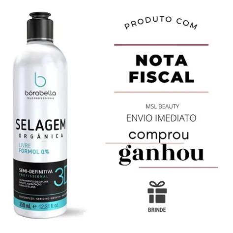 Selagem 3d 350ml Bórabella Progressiva Sem Formol MercadoLivre