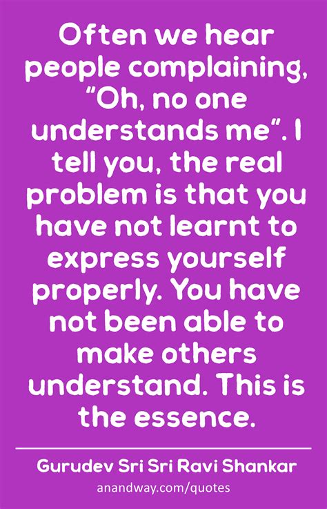 No One Understand Quotes