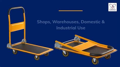 Inaithiram Pt Mild Steel Foldable Platform Trolley Kg Capacity