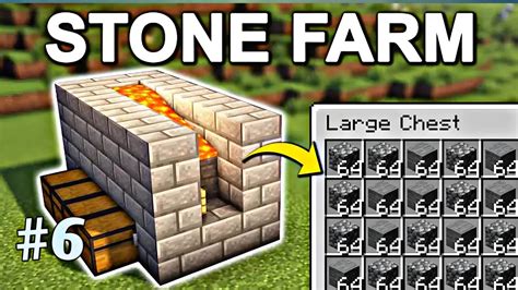 I Make 1 20 Easy And Efficient Stone Cobblestone Farm In My Survival