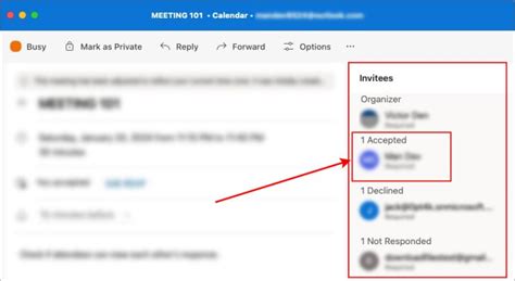 How To See Who Accepted A Meeting In Outlook