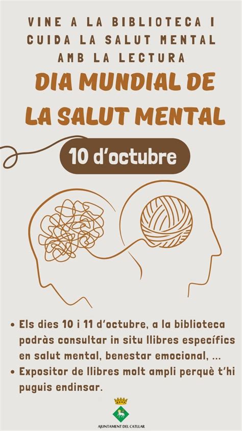 Dia Mundial De La Salut Mental Busca La Teva Lectura A La Biblioteca