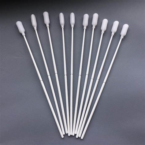 Disposable Oral Foam Swabs Medical Foam Swabs With White Pp Stick