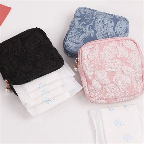 Sac De Rangement Pour Serviettes Hygi Niques En Coton Mini Porte