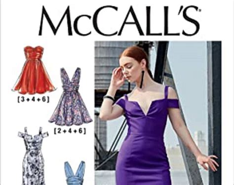 Mccall M Sewing Pattern Women S Fully Lined Evening And Cocktail