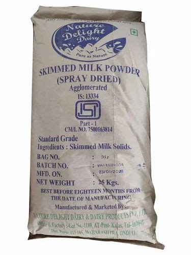 Spray Dried Nature Delight Dairy Skimmed Milk Powder Kg Bag At