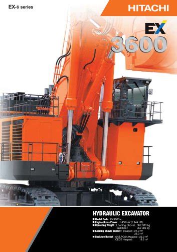 Ex2500 Hitachi Construction Machinery Pdf Catalogs Technical