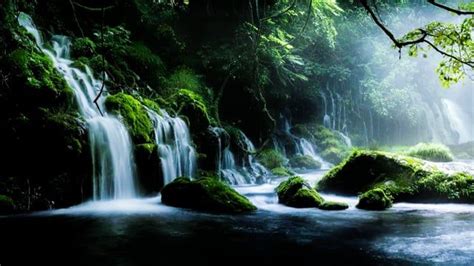 Free Video Nature Landscape Waterfall Calm Meditation Meditation