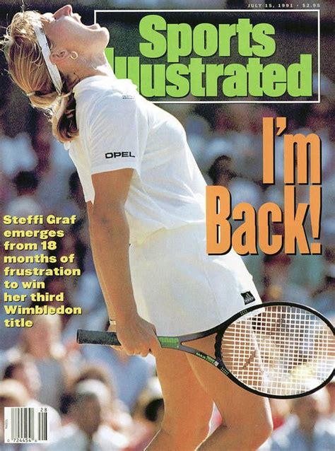 Germany Steffi Graf 1991 Wimbledon Sports Illustrated Cover Art Print