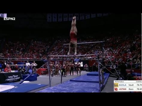 Utah S Maile O Keefe Nearly Perfect With Spectacular Bars Routine