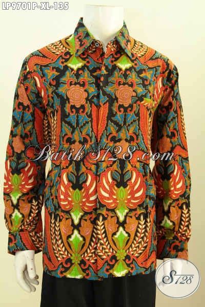 Batik Kemeja Lengan Panjang Pria Dewasa Busana Batik Solo Elegan