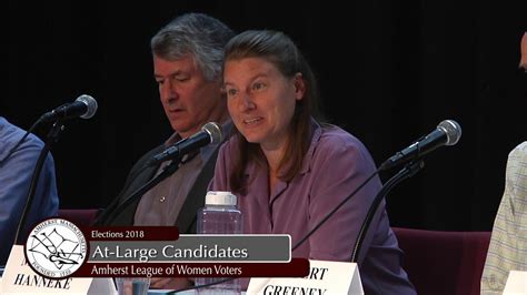 Lwv Candidates Forum Town Council At Large 10 23 18 Youtube