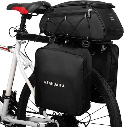 Zhenl 3 en 1 Sac de Porte vélos Sac de Coffre Sac de siège arrière de