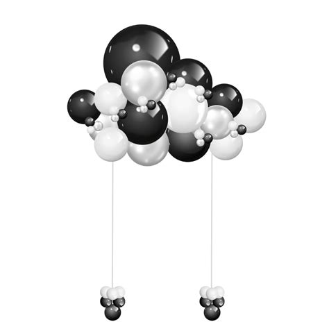 Black and White Cloud - Simple - BalloonZilla