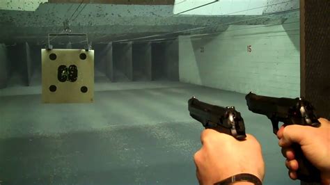 Beretta 92fs M9 At The Range Dual Wield Pistol Action Youtube