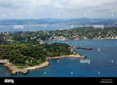 Antibes South Eastern France Aerial View Of The Gaorrupe Cove In