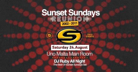 Sunset Sundays Reunion at Uno Malta Tickets