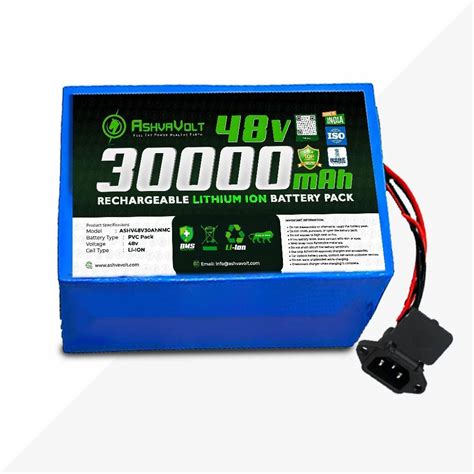 Ashvavolt V Ah Lithium Ion Rechargeable Battery Pack For Solar E