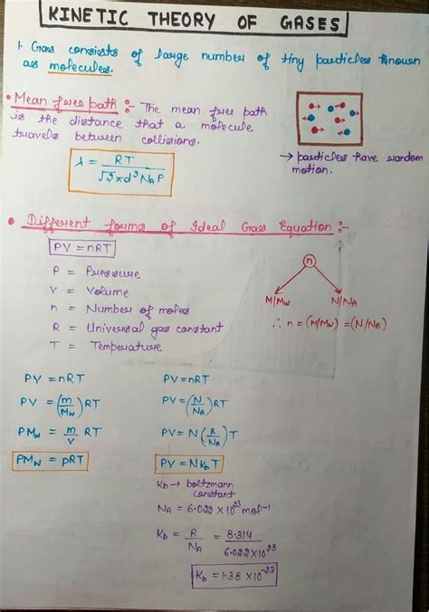 Solution Kinetic Theory Of Gases Ktg Notes Studypool