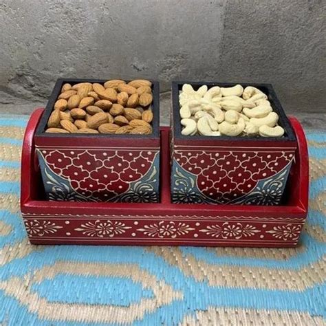 Wooden Dry Fruit Box Set Box Capacity Gms At Best Price In