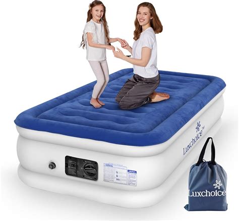 Luxchoice Single Air Bed With Built In Electric Pump Inflatable