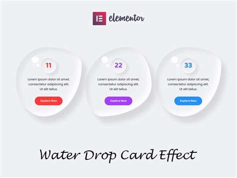 Elementor Water Drop Card Hover Effect With Elementor Pro Computer Lab